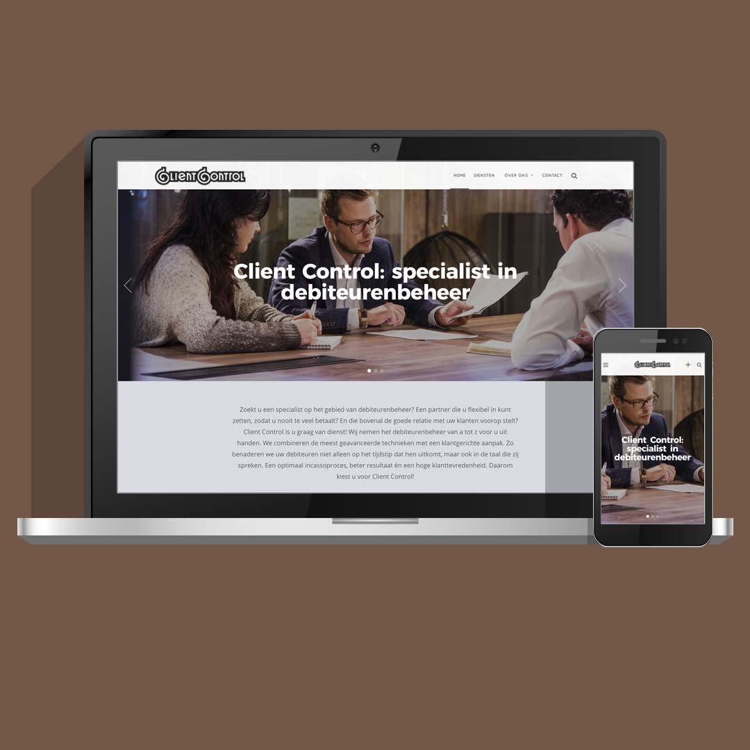 Nieuwe website, ontwerp en ontwikkeling voor ClientControl