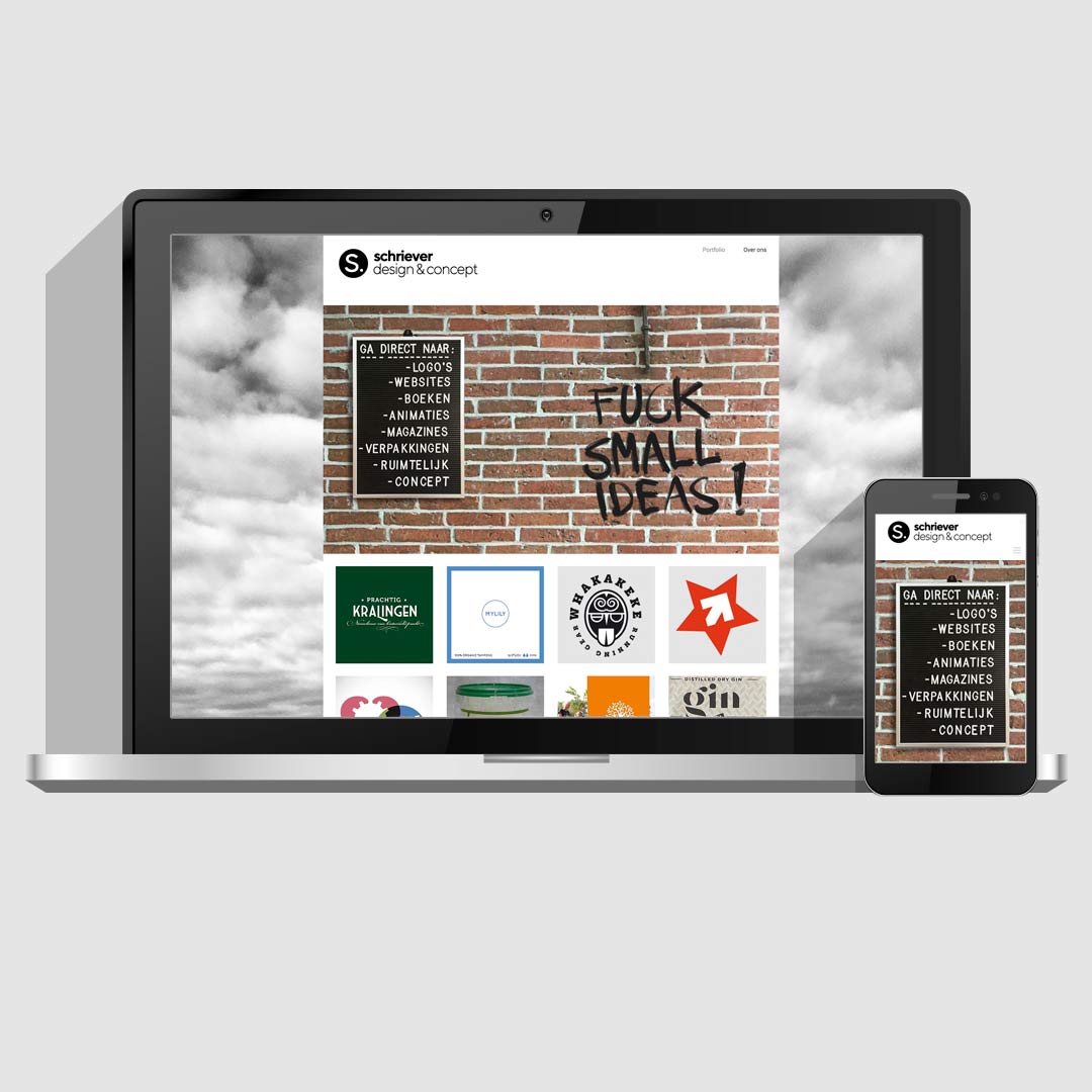 Webdesign en ontwikkeling | Portfolio website | Schriever design en concept
